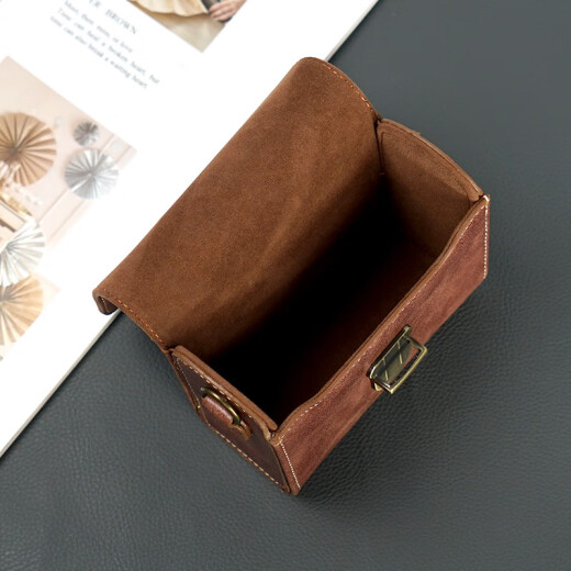 Narrowing [Card Machine General] Camera Foreskin Case Suitable for Canon G7X2/G7X3 Sony ZV1 RX100M4/5/6 Black Card M7 Card Machine CCD Ricoh Retro Slide [718] Camera Bag-Coffee Color