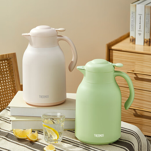 膳魔师（THERMOS）保温壶1480ml真空玻璃内胆暖水壶家用大容量热水瓶TEHA-1500G-CRM