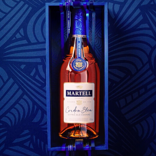 Martell Blue Belt XO Grad Cognac Wein in Frankreich Beste Geschenke Blue Belt 500 ml 1 Flasche +50 ml