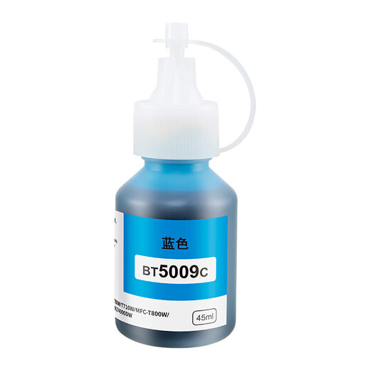 绘威适用兄弟DCP-T725DW T426W T310W打印机 BT6009 5009 D60BK墨水 【BT5009蓝色墨水】约5000页 DCP-T425W/T426W/T725DW专用