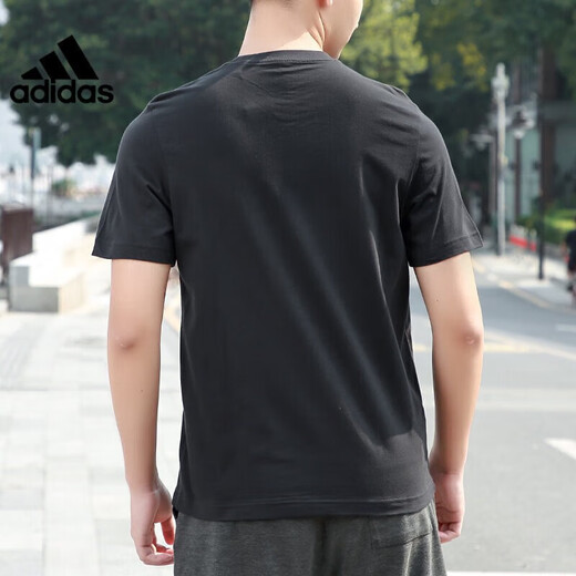 Adidas kurzärärmig Männer Spring Sportswear bequemer atmungsaktives Traininganzug INS Trendy Casual Round Neck halbärmelig T-Shirt EI9755 S
