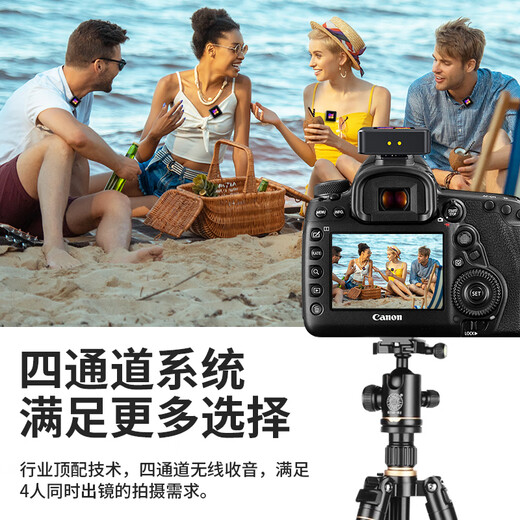 Good Shepherd wireless lavalier microphone one-to-four Little Bee chest microphone live broadcast equipment radio outdoor noise reduction anchor short video mobile phone camera interview microphone multi-person headset performance