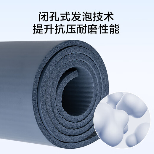 Hergestellt in Jingdong, Yogamatte für Männer und Frauen Fitnessmatte für Kinder -Tanzmatte 185*80 cm Bodenmatte für Haushaltsgebrauch 10mm Tiefseeblau