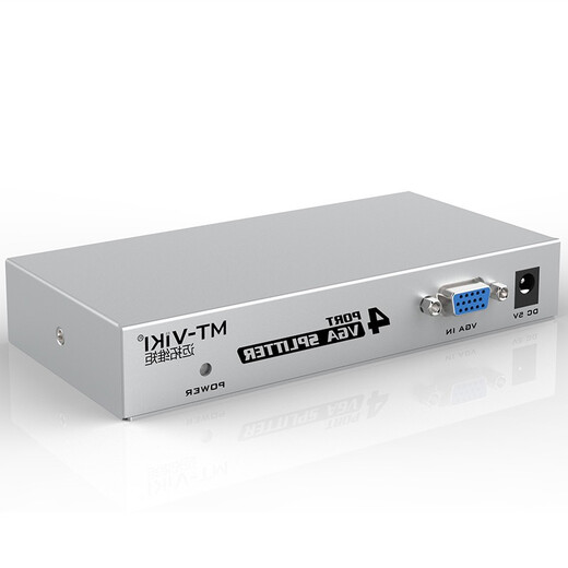 MAITTO VIKI (MT-VIKI) VGA Distribuidor un minuto dos un minuto cuatro un minuto ocho un minuto dieciséis 1080p Video de alta definición para computadora portátil Desktop Computer Connected Projector Monitor TV TV Dividir MT-1504-K un minuto cuatro 150MHz 25 metros