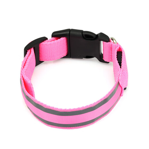 Haiyiduo Pet Luminous Collar Dog Golden Retriever Teddy Cat Small Dog Anti-lost Collar Luminous Night Dog Walking Collar Luminous Collar Battery Model Recommended 5-20 Jin Jin equals 0.5 kg