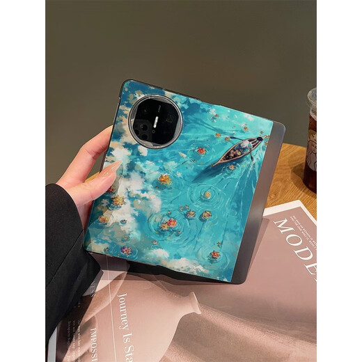 华为（HUAWEI）【品质原装】适用于matex6手机壳翻盖皮套男落叶行舟mateXT华为三 【DD841彩色山峰】全包翻盖皮套 华为 Mate XT 非凡大师