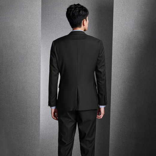 Heilan House (HLA) suit men's 24 autumn new light business three-piece suit suit for men black 13 (suit + vest + trousers) 180/96A 50A recommended 150~160Jin Jin equals 0.5 kg