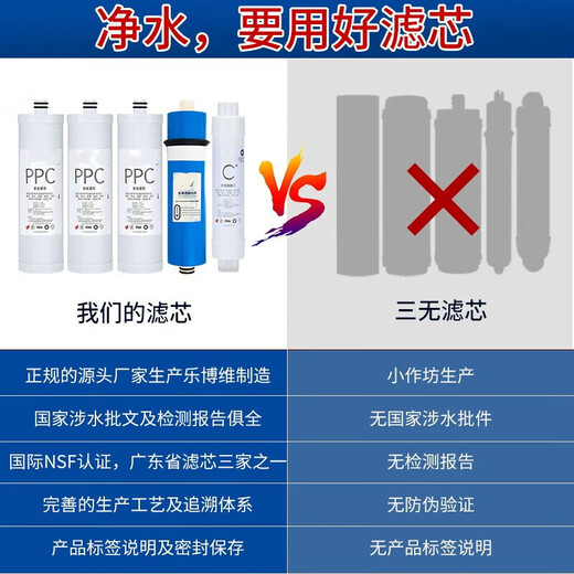 点洲通用 沁园净水器滤芯KRT3800/3820/2800/3890反渗透RO膜全套 适配沁园KRT-2800净水器滤芯 一二级滤芯
