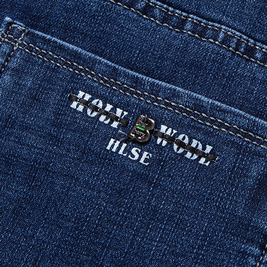 Alte Mannkopf Jeans Herren Sommer dünne lose lockere Waschhüge Geschäfte Casual Young und mittleren Hosen mit langen Hosen im mittleren Alter Herren-Trend Ig3891 Blau 40