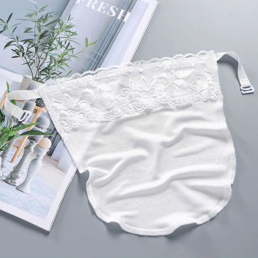 QUEEN TRIP one-piece anti-exposure women's high-end modal tube top exquisite short invisible lace bra black lace