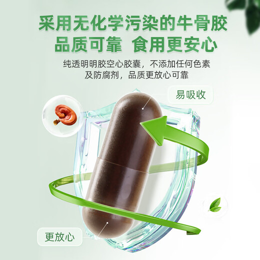 Сянжул разбивает стену Ganoderma lucidum порошковые капсулы 0,25 г*80 капсул/коробку*18 коробок питания и продукты для здоровья [Количество полугода]