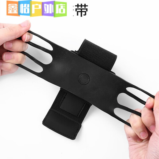 Arm bag, mobile phone armband, sports running wristband, fitness multifunctional breathable arm bag, rotating detachable arm sleeve, arm sleeve, black