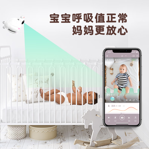 CIBABY Smart Baby Monitor Baby Caregiver Child Monitoring Camera Cry Covering Face Alarm Respiratory Monitor i6