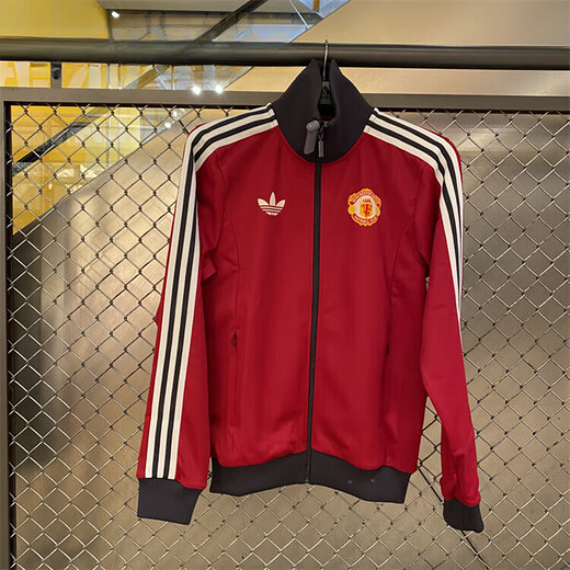 阿迪达斯 （adidas）外套男女三叶草复古条纹休闲足球立领夹克JD9096IY0055官方旗舰正 深靛蓝1 IT3878 XS