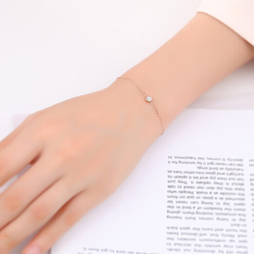Chao Acer Diamond 18K Gold Bracelet as a Birthday Gift for Girlfriend to Jane SCK32201180 About 16cm