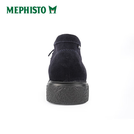 MA Feishitu (Mephisto) neue Wüstenstiefel und hohe Top -Schuhe handgefertigtes komfortables Leder, vielseitigem Pendelpendler Evrard 9855 Blau 40