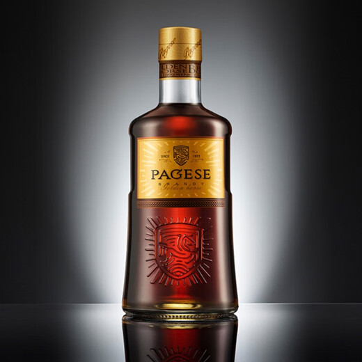 Changyu Paigele Goldener Pferd Brandy 700 ml*6 Geschenkbox in einer Schachtel 40 Grad Western Weintrauben Destillierte Wein 700 ml 6 Flaschen