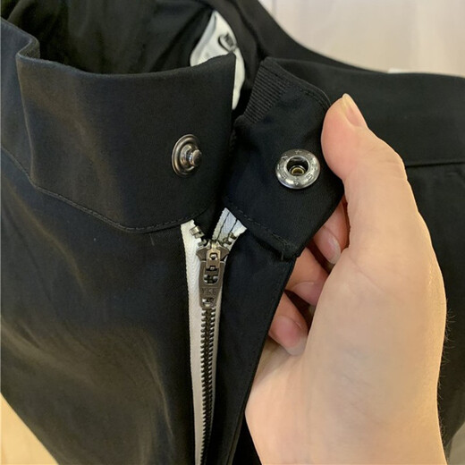 耐克（NIKE） 运动裤男裤夏季新款梭织防风工装裤休闲裤直筒裤宽松九分裤 DD7033-010黑色  L
