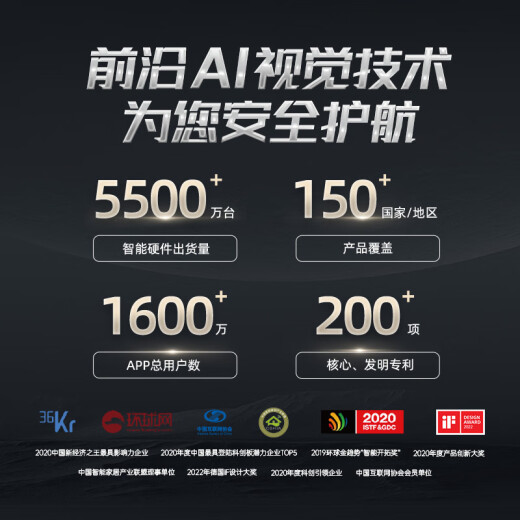 小白Y2尊享版Pro 500W像素摄像头家用监控器 已接入米家360°全景网络宠物摄像机 手机远程双向语音
