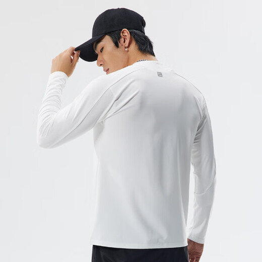 Lutielang Stand Collar Cardigan Long Sleeve Sports Jacket Men's Autumn and Winter Running and Cycling Suit Windproof Stand Collar Jacket White S