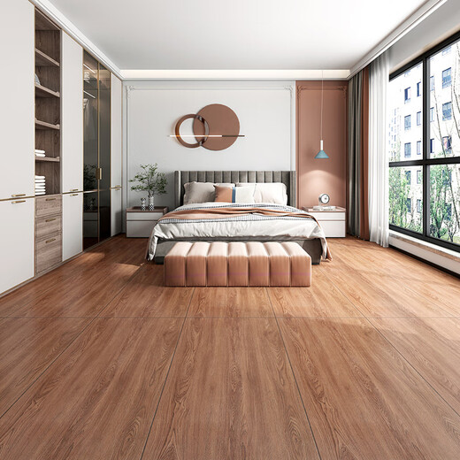 SUJIE CRAME STYLE BIRE BICK GRAIN 600X1200 BALCON SOIL BALCON IMITATION DES TILES DE PLANCES BOIS FLORS ANTI-SLIP FLANC 12605 (Prix One Piece, à partir de cinq boîtes)