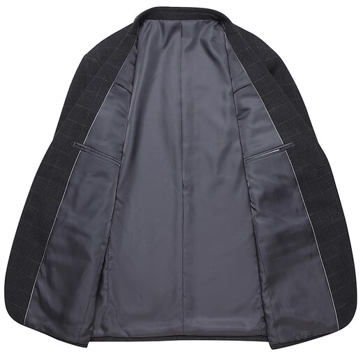 Announcement Bird Suit Men's Slim Business Professional Suit High-end Men's Striped Suit Wedding Banquet Dress Gray Plaid XXS