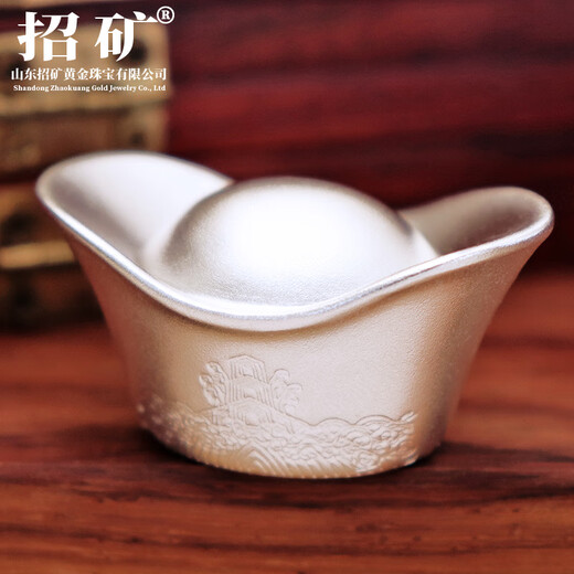 Mining pure silver 9999 solid ancient silver ingot seawater river cliff pattern silver ingot silver product ornaments velvet bag 100g seawater river cliff pattern silver ingot one piece