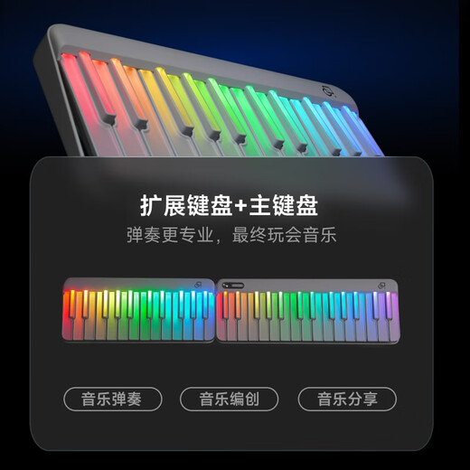 Musik Passwort Keyboard Automatisch Klavier Smart Rainbow Piano Tragbarer elektronischer Klavieranfänger Kinder Erwachsener MIDI -Tastatur