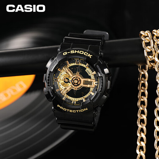 卡西欧（CASIO）手表男G-SHOCK经典黑金运动学生日韩表送男友礼物GA-110GB-1A