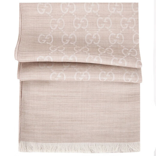 Gucci (GUCCI) scarf, couple autumn and winter versatile wool mid-length women's and men's scarf, holiday gift, birthday gift, beige 165904 3G646 9500