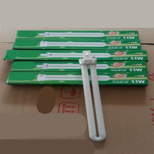 Nufeng two-pin light bulb fluorescent desk lamp type three-color glass lighting tube 11W 2 pieces white other