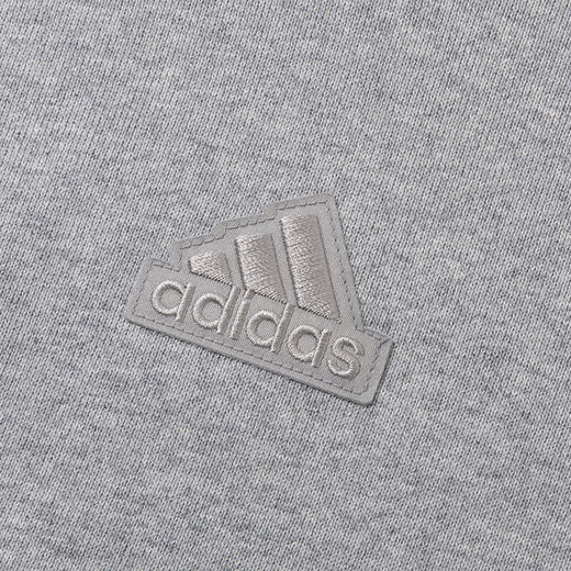 阿迪达斯（adidas）卫衣男装女装2024秋冬季新款加绒保暖运动服连帽防风外套休闲套头 JI6636中麻灰 L