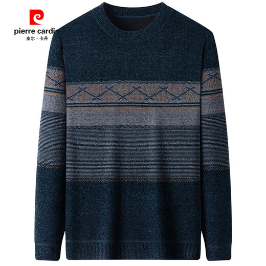
Pierre cardin's new style of dad's winter clothes plus velvet thickened sweater for middle-aged 50 men's chenille warm sweater middle-aged and elderly top 6621 Haqing Thickened integrated velvet 185/3XL Recommended 170-190Jin [Jin equals 0.5 kg]
