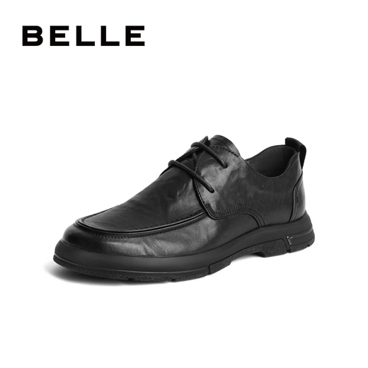 Belle Formal Leather Shoes Men's Comfortable Cowhide Autumn Casual Commuting Business Shoes A1184CM3 Black 40 (250mm)