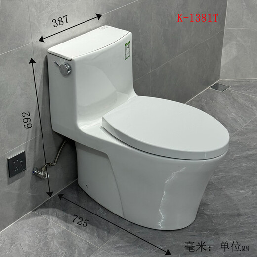 Kohler Toilettenstrahl Siphon Haushalt einteiliger Anti-Odor-Stummschalt Toilette K-3869/K-3722T K-1381t Lieferung an Haus 300 mm
