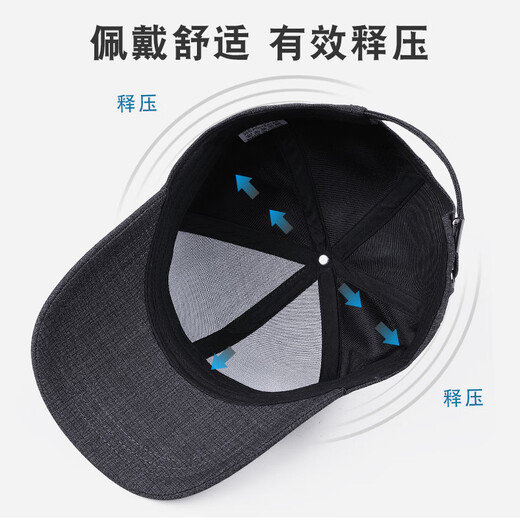 
Desina Fading Hat Men's Outdoor Casual Versatile Summer Thin Fashion Baseball Cap Black Hard Top Sun Protection Hat