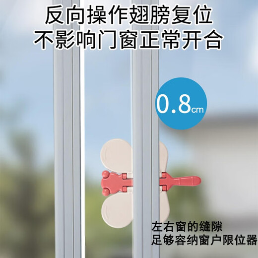 Zhenxiu Baby Schiebetür Schloss Sicherheitsschloss Fenster Glasschiebetür Schloss Anti-Clip-Handtür Fensterpfanne Schieber Schiebediel
