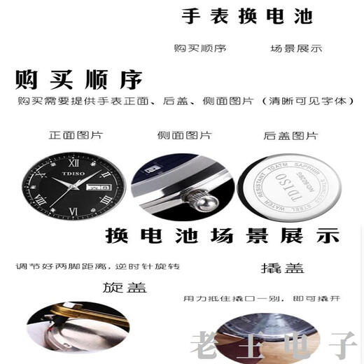 挚赫格适用于天王TIAN WANG手表电池GS3528 GS3528S瑞 GS3889士纽扣电子