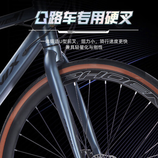 Phoenix ES300 Road Bicycle adulte mâle et femelle en aluminium Alloy Spee Disc Frein interne Ligne de route courbe Curbe