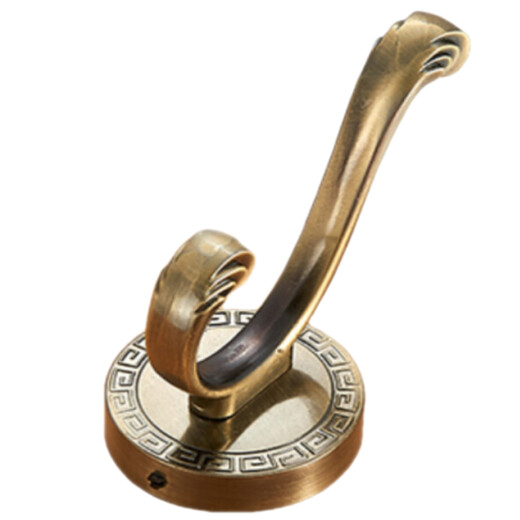 ZIBENRUN black coat hook single hook clothes wall hanging wall coat and hat hook towel wardrobe single entrance punch-free hook bronze