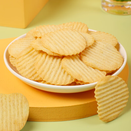 Ganyuan brand baked potato chips non-fried 186g original steak flavor tomato original cut mixed snack snack puffed food