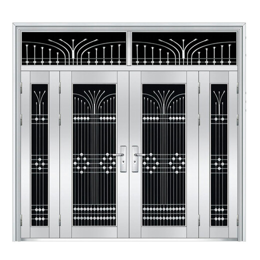 XMSJ304 stainless steel door single door stainless steel anti-theft door household entry mother door villa rural style 9902