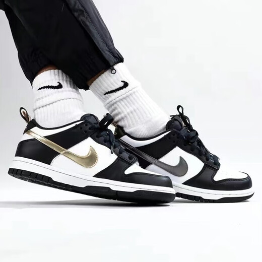 Nike (NIKE) women's casual shoes autumn new Air Jordan 1 Low AJ1 trendy low-cut cushioning and breathable sports shoes DH9764-001/Black and White Red Panda 35.5