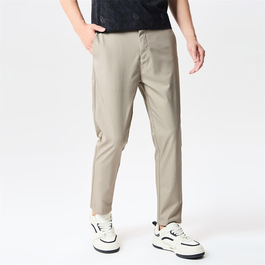 
Dancing with the wolf [bamboo pulp fiber] casual pants for men's spring and summer versatile men's casual nine-point pants 701 khaki 33