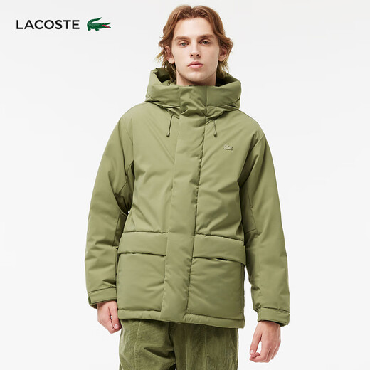 LACOSTE Wang Yibo's same style French crocodile men's winter warm goose down jacket | BH0697 BMY/khaki green 2XL 56