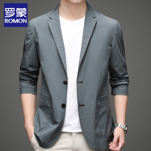 Lomond Sunspreen Suit Summer Summer delgado y transpirable de mediana edad y joven traje de protección solar con protector solar con un solo traje de hombres al aire libre Gray XL 180