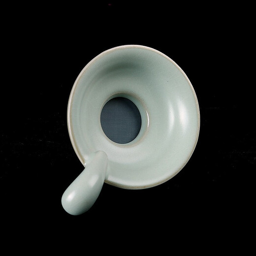 Rudao Ru Kiln Tea Leak Ceramic Tea Filter High Density Filter Tea Set Accessories Filter Tea Can Raise Open Pieces Ru Porcelain Filter Group Ru Kiln Three-legged Upper Filter