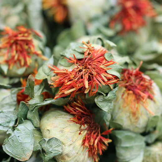 北京同仁堂西藏藏红花正品红花果泡水特级红花茶红花头茶整朵500克(一斤)