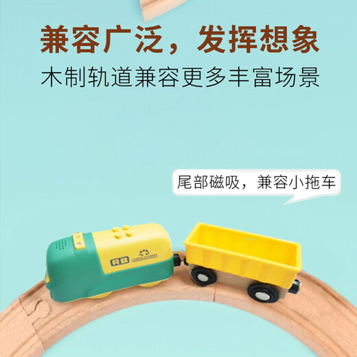robobloq魔洛克魔力号智能编程电动小火车3岁+男童女孩儿童火车轨道玩具 套餐A-智能火车（自备轨道）