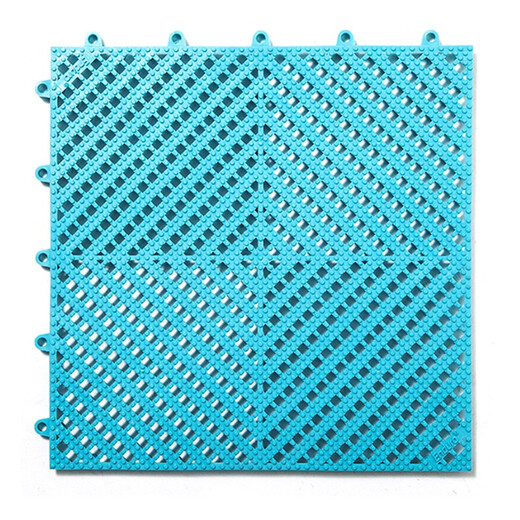 Indaro Indaro Bathroom Anti-slip Shower Bath Children's Swimming Pool Cuttable Hollow Hydrophobic Bathroom Toilet Mat Bibo Blue 6 pieces 30cm*30cm*6 pieces without edges